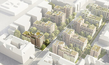 IFA Investment Baumstadt Floridsdorf_Werndlgase 3+3A_Visualisierung IFA Investment Baumstadt Floridsdorf_Werndlgase 3+3A_Visualisierung