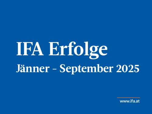 IFA Erfolge Jänner - September 2025