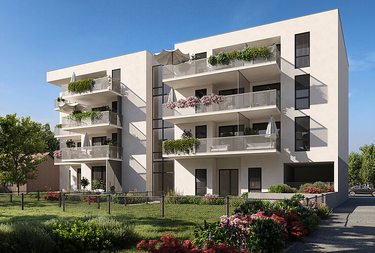 IFA Investment Puchstraße 44, Graz_Visualisierung Innenhof