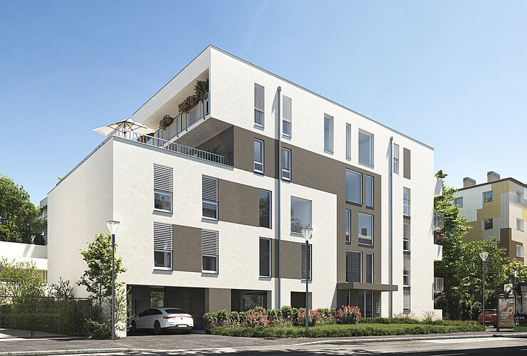 IFA Investment Josef-Pock-Straße 1-3, Graz_Visualisierung Straßenansicht IFA Investment Josef-Pock-Straße 1-3, Graz_Visualisierung Straßenansicht