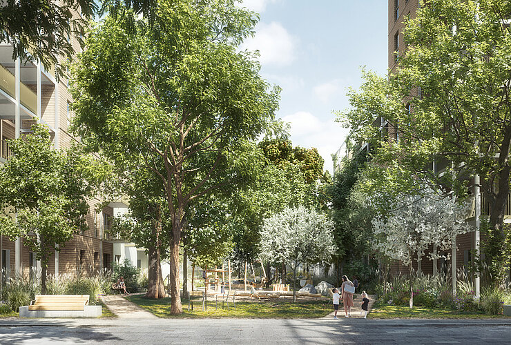 Baumstadt Floridsdorf 3 - Visualisierung Baumstadt Floridsdorf 3 - Visualisierung