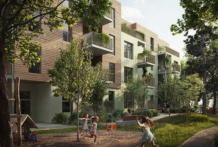 IFA Investment Baumstadt Floridsdorf_Werndlgase 3+3A_Visualisierung