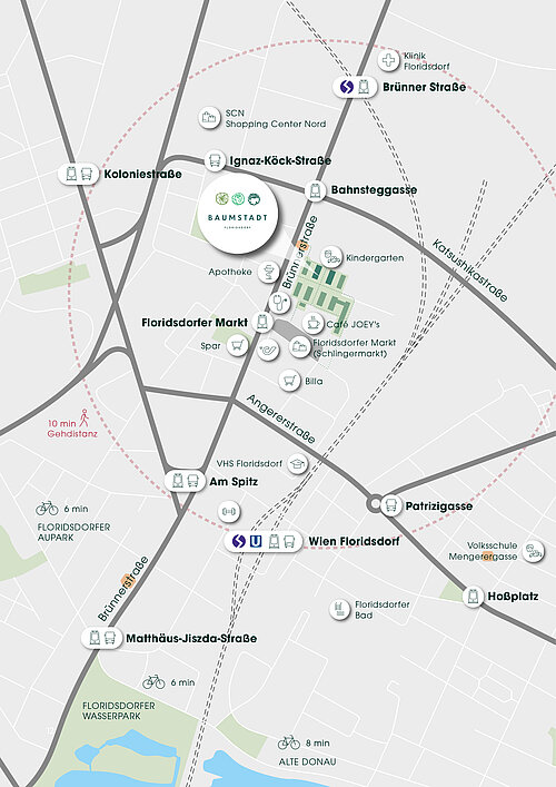 IFA Investment Baumstadt Floridsdorf_Werndlgase 5&7_Lageplan