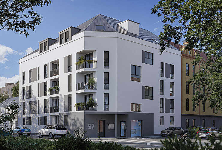 IFA Investment Dornschneidergasse 27, Graz_Visualisierung Straßenansicht