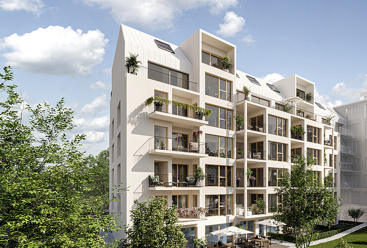 IFA Investment Wohnpark Liesing II, Wien_Visualisierung Hofansicht IFA Investment Wohnpark Liesing II, Wien_Visualisierung Hofansicht