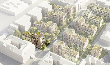 IFA Investment Baumstadt Floridsdorf_Werndlgase 3+3A_Visualisierung